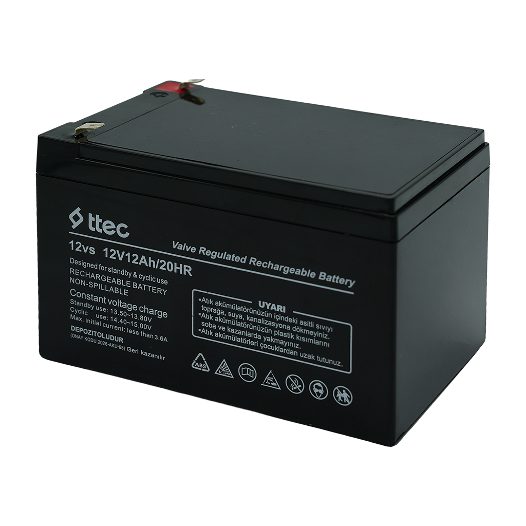 ttec 12vs 12V 12Ah Bakımsız Kuru Akü (TSS)