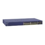 NetGear FS728TP-100EUS 24 Portlu 10/100 Fast Ethernet Switch, 2 Bakır 2 SFP , 24 PoE Port (192W)