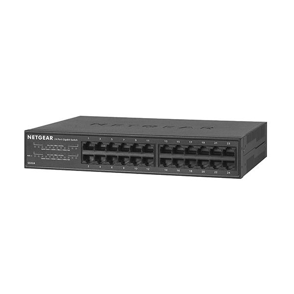 28624_B4B58002-C299-17CC-7123823C43D2A5C5_b NetGear GS324-100EUS 24 Portlu 10/100/1000 Gigabit Ethernet Tak Çalıştır Switch - Görsel 1