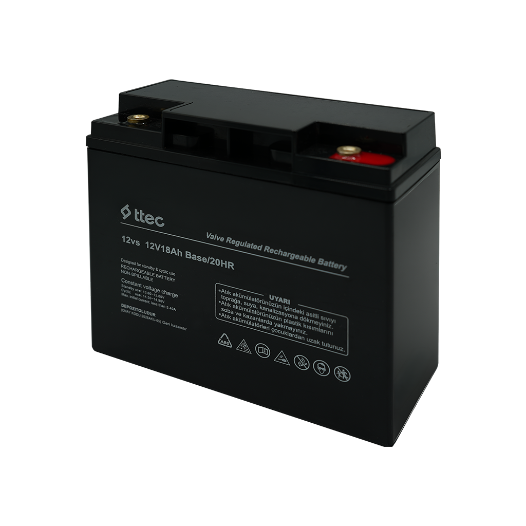 56471_12vs_12V_18Ah_base_b ttec 12vs 12V 18Ah BASE Bakımsız Kuru Akü (TSS) - Görsel 1
