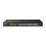 Reyee RG-ES126S-P 26 Portlu, 10/100 Fast Ethernet, Tak Çalıştır Switch, 1 Gigabit Uplink, 1 Gigabit Combo, 24 Port PoE+ (370W)