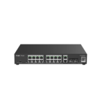 Reyee RG-ES220GS-P 20 Portlu, 10/100/1000 Gigabit, Yönetilebilir Switch, 2 SFP, 2 Gigabit RJ45 Uplink, 16 Port PoE+ (250W)